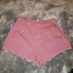 Charlotte Russe Plaid Shorts